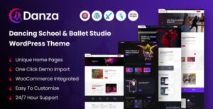 Danza – Chủ đề WordPress của Trường khiêu vũ và Studio múa ba lê