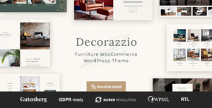 Decorazzio - Chủ đề WordPress của Cửa hàng Thiết kế Nội thất và Nội thất