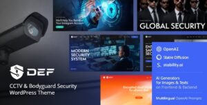 Def — Chủ đề WordPress Bảo mật CCTV & Vệ sĩ