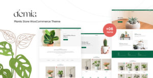 Demia – Chủ đề WordPress WooC Commerce của Cửa hàng thực vật