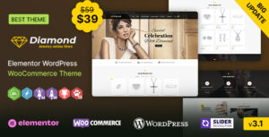 Diamond WP - Chủ đề WooC Commerce đáp ứng của Elementor Elementor