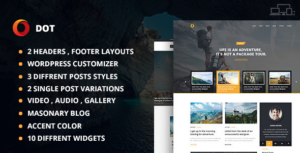 Dot Blog Pro - Theme WordPress sáng tạo dành cho người viết blog