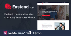 Eastend – Chủ đề WordPress Tư vấn Visa Nhập cư