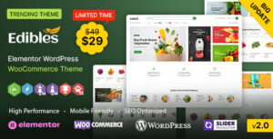 Edibles WP - Chủ đề WooC Commerce nguyên tố hữu cơ & tạp hóa
