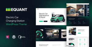 Equant - Chủ đề WordPress trạm sạc ô tô điện