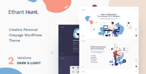 Ethant Hunt - Chủ đề WordPress Onepage cá nhân