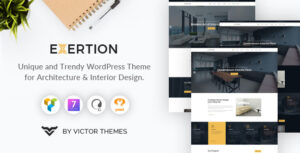 Exertion - Theme WordPress Kiến trúc & Thiết kế Nội thất