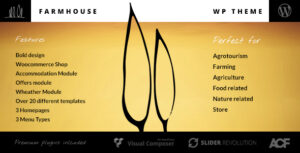 Farmhouse - Chủ đề WordPress về du lịch nông nghiệp, trang trại và nông nghiệp