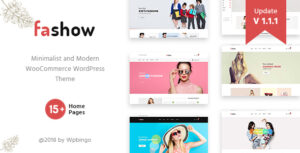 Fashow - Theme WordPress thời trang WooC Commerce tối giản và hiện đại