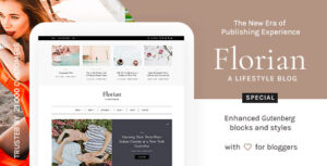 Florian - Chủ đề blog WordPress cá nhân đáp ứng