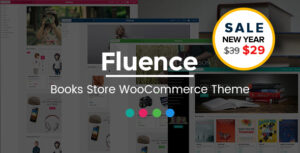 Fluence - Chủ đề WordPress WooC Commerce đáp ứng đa năng của Cửa hàng sách