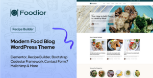 Foodior - Chủ đề WordPress cho blog ẩm thực cá nhân