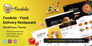 Foodota - Chủ đề WordPress giao đồ ăn trực tuyến