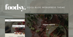 Foodsy - Chủ đề blog ẩm thực WordPress