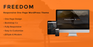 Freedom - Chủ đề WordPress một trang đáp ứng