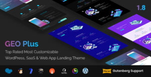 GEO Plus - Chủ đề trang đích ứng dụng web và SaaS WordPress