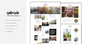 Gabriela - Chủ đề WordPress dành cho blog được tạo thủ công