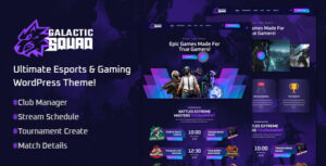 Galactic - Chủ đề WordPress về thể thao điện tử và trò chơi