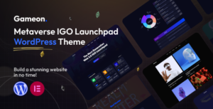 Gameon - Chủ đề WordPress của Metaverse Project Launchpad