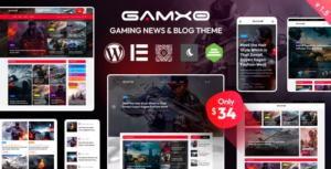 Gamxo - Chủ đề blog và tin tức trò chơi WordPress