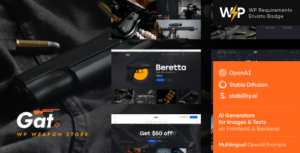 Gat - Chủ đề WordPress cho cửa hàng súng và vũ khí