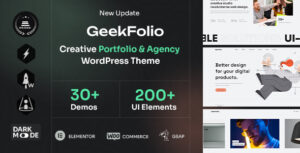 Geekfolio - Chủ đề WordPress dành cho đại lý và danh mục đầu tư sáng tạo của Elementor