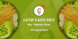 Genius Kitchen - Tạp chí Tin tức và Blog Thực phẩm Chủ đề WordPress