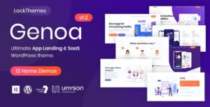 Genoa - Chủ đề WordPress hạ cánh ứng dụng và SaaS