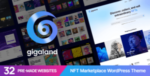 Gigaland - Chủ đề WordPress của NFT Marketplace