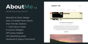 Giới thiệu về tôi | Chủ đề WordPress tối giản và sạch sẽ