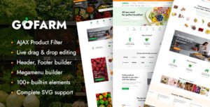 Gofarm - Chủ đề WooC Commerce WordPress thực phẩm tạp hóa