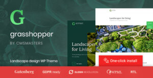 Grasshopper - Thiết kế cảnh quan và dịch vụ làm vườn WP Theme