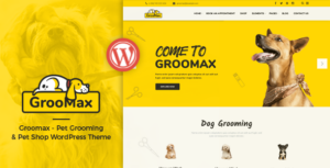 Groomax - Chủ đề WordPress chăm sóc & mua sắm thú cưng