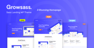 Growsass - Chủ đề WordPress trang đích phần mềm
