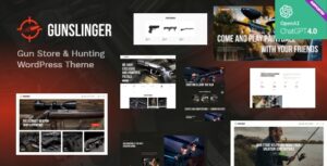 Gunslinger — Chủ đề WordPress về Cửa hàng súng & Săn bắn