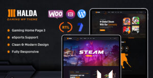 Halda - Chủ đề WordPress về thể thao điện tử và trò chơi NFT