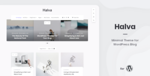 Halva - Chủ đề tối giản cho blog WordPress