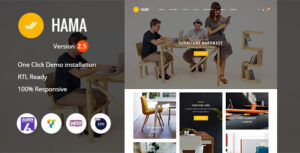 Hama - Cửa hàng nội thất Trang chủ WooC Commerce WordPress Theme