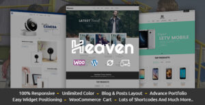 Heaven - Chủ đề WooC Commerce đáp ứng
