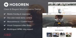 Hosoren - Chủ đề WooC Commerce sạch sẽ và thanh lịch