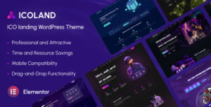 ICOland - Chủ đề WordPress trang đích ICO