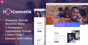 IQconnetik - Chủ đề WordPress cho Trung tâm cuộc gọi hiện đại