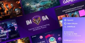 Imba — Chủ đề WordPress huấn luyện thể thao điện tử & trò chơi