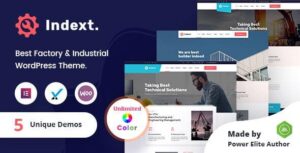 Indext - Chủ đề WordPress dành cho doanh nghiệp công nghiệp + RTL