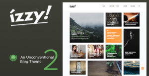 Izzy - Một chủ đề WordPress blog độc đáo