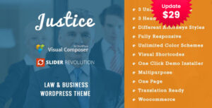 JUSTICE - Chủ đề WordPress về Luật & Kinh doanh