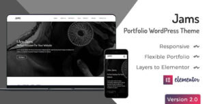 Jams - Chủ đề WordPress danh mục đầu tư tối thiểu