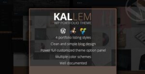 Kallem - Chủ đề WordPress danh mục đầu tư sáng tạo