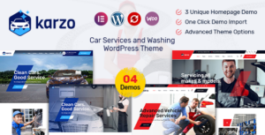 Karzo - Chủ đề WordPress về dịch vụ rửa xe và rửa xe