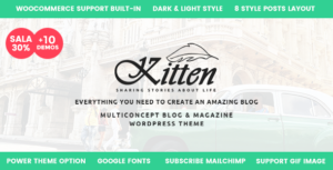 Kitten - Chủ đề blog WordPress thanh lịch đa khái niệm
